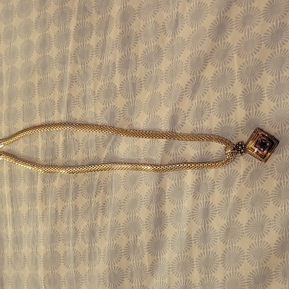 Michael Dawkins sterling silver necklace, vintage